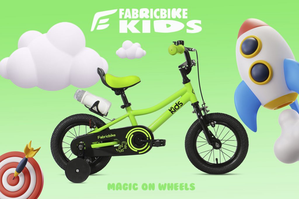Bicicleta para niños con ruedines